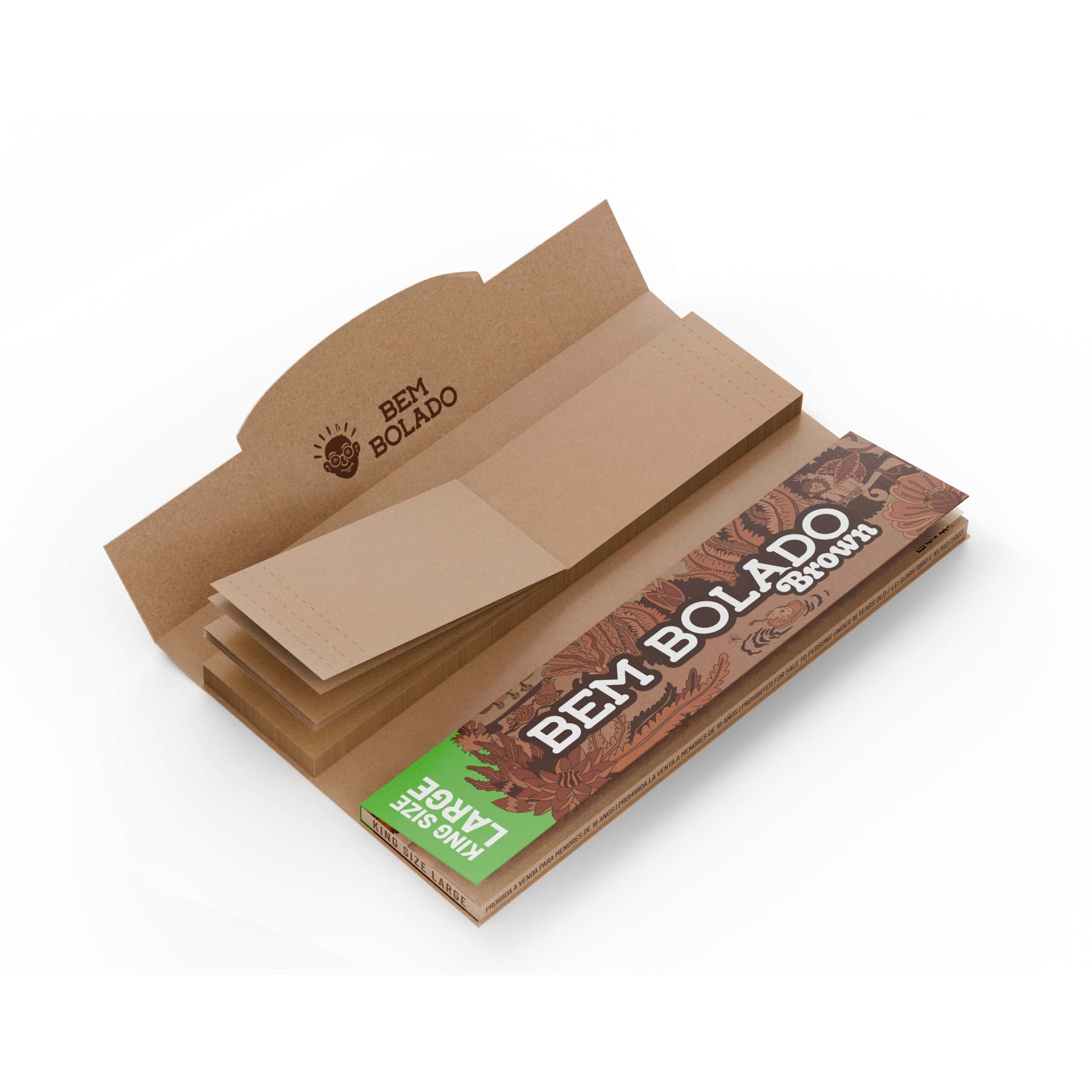 Livreto BROWN KING SIZE LARGE TIPS aberto